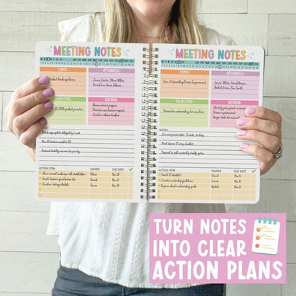 AgendaFlow Meeting Notebook for Work