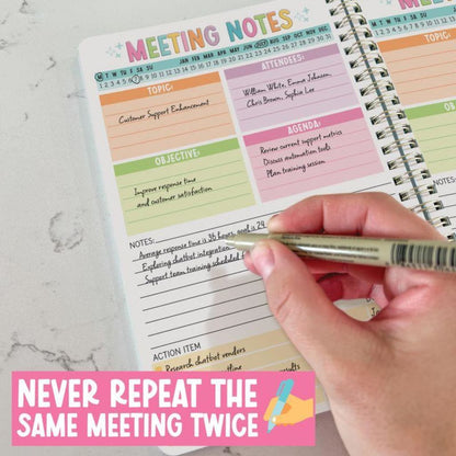 AgendaFlow Meeting Notebook for Work